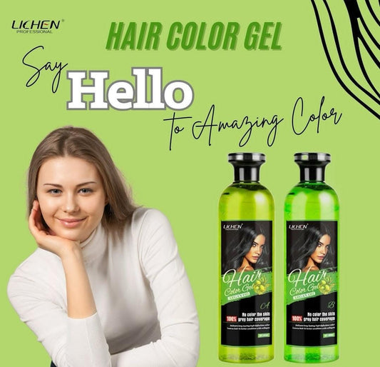 Lichen Hair Color Gel Natural Black (Argan Oil) 500ML* 2 - 1000ML